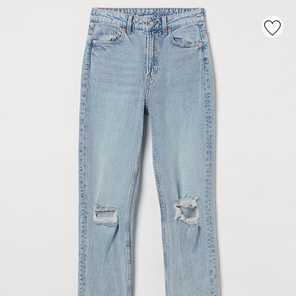 Size 0 h&m vintage straight high rise jeans